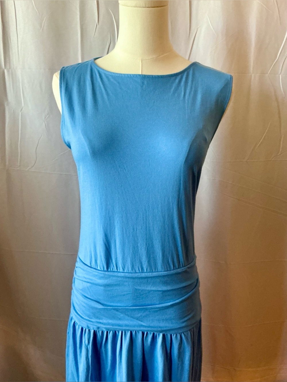 Nation LTD Cleo Laguna Blue Ruched Midi Dress Size S & M NWT - Picture 11 of 16
